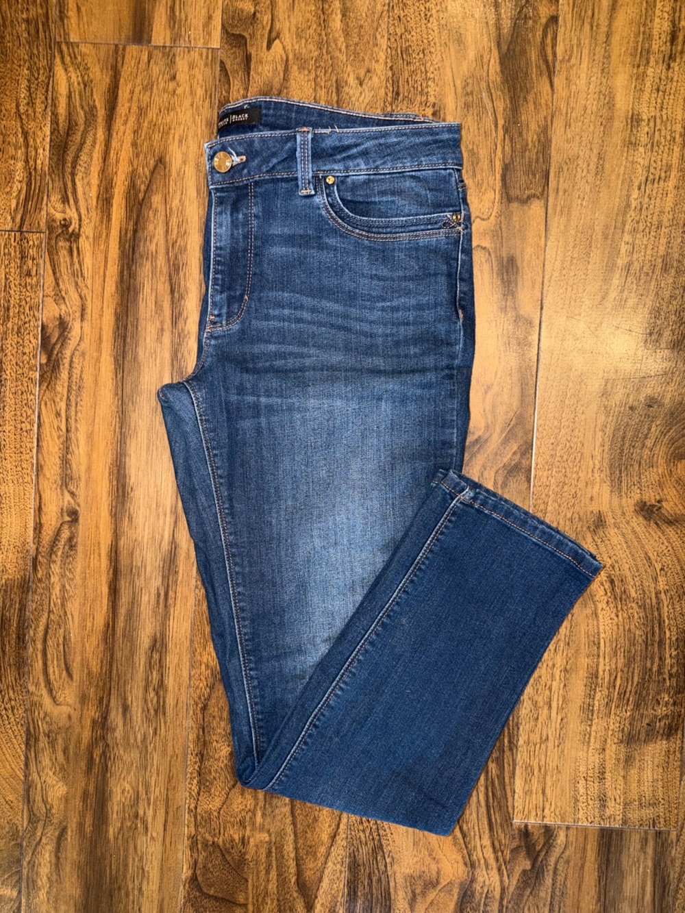 WHBM Slim Leg Medium Wash Jeans